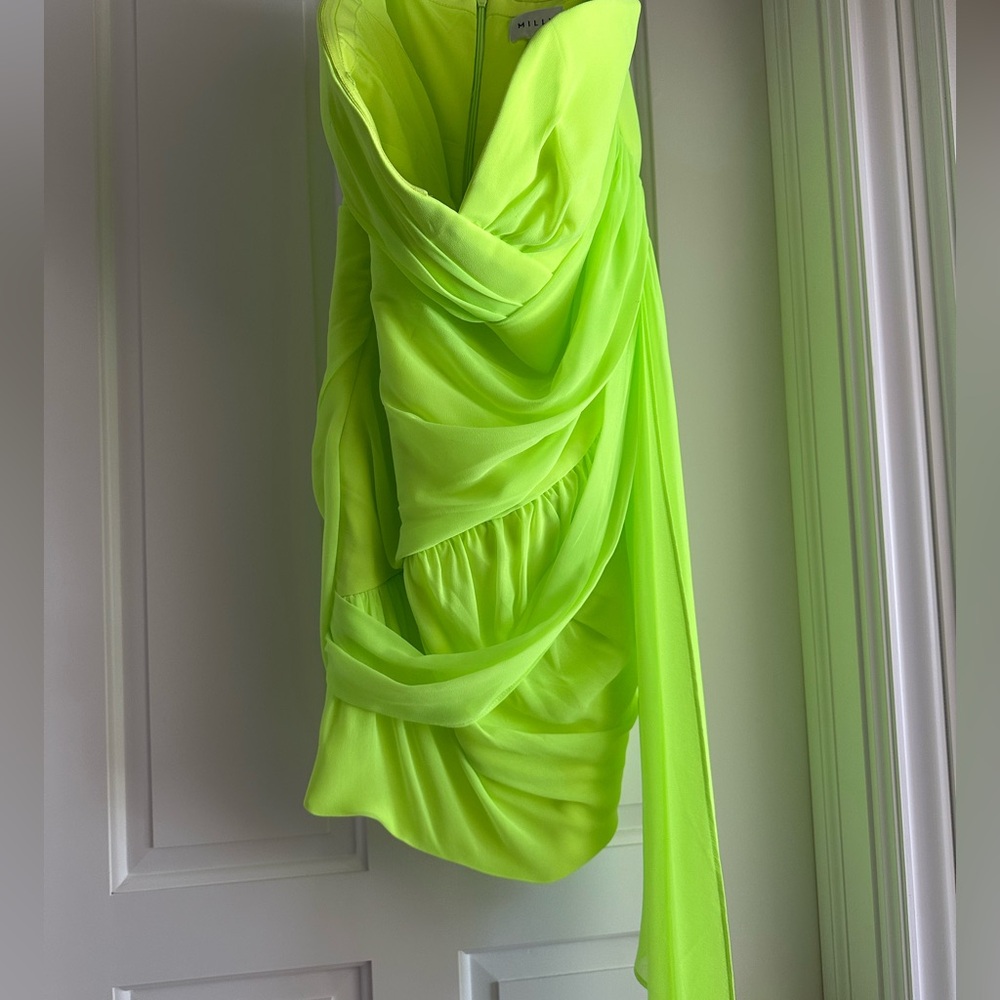 Brand new with tags Milly strapless chiffon dress. Gorgeous!